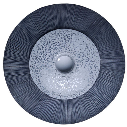 1" x 20" x 20" Sandstone, Fine Polished, Double Layer With Glass Pieces - Wall Decor